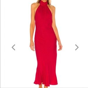LOVERS + FRIENDS Halter Red Dress REVOLVE